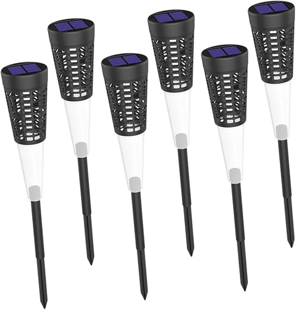 6pcs Solar Garden Stake Lights Decorative Courtyard Light Warm Glow Outdoor Lawn Lighting for Pathway and Villa | Lumora