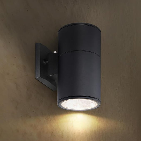 ASD 1 Light Dusk to Dawn Outdoor Wall Light Fixture | 60W E26 Bulb Socket 120V ETL Cylinder Up Down Lights | | Lumora