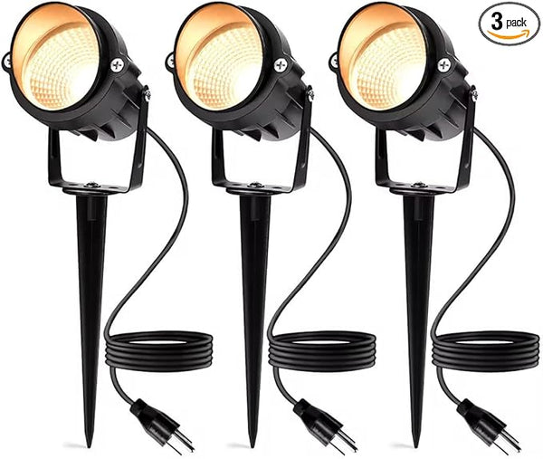 Outdoor Landscape Spotlights, 120V LED Spot Light Waterproof for Garden and Yard Up Lighting, Warm Light Outdoor | Lumora