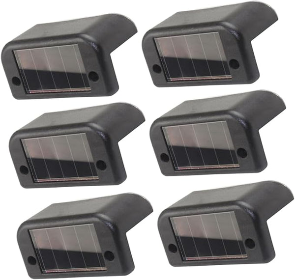 Operitacx Waterproof Solar Step Lights 6-Pack Led Stair Deck Lighting Outdoor Security Lights for Patio Yard Fence | Lumora