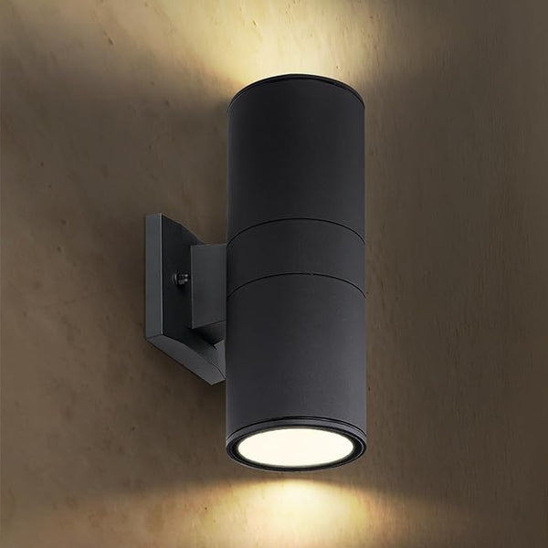 ASD 2 Light Dusk to Dawn Outdoor Wall Light Fixture | 120W E26 Bulb Socket 120V ETL Cylinder Up Down Lights | | Lumora