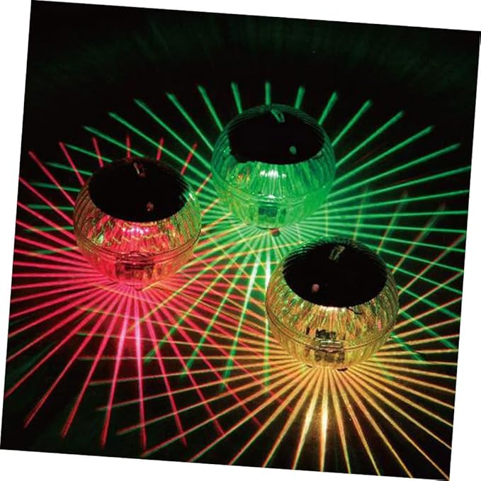 2pcs Solar Lawn Lights with Colorful Led, Solar-Powered Garden Path Lights for Outdoor Patio and Yard, Solar Energy Decorative Landscape Lighting with Ground Stakes