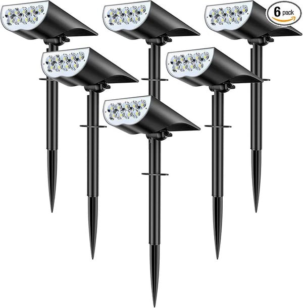 BAXIA TECHNOLOGY Solar Spot Lights Outdoor Waterproof, 3 Lighting Modes Solar Landscape Lights, Dusk to Dawn Spot | Lumora