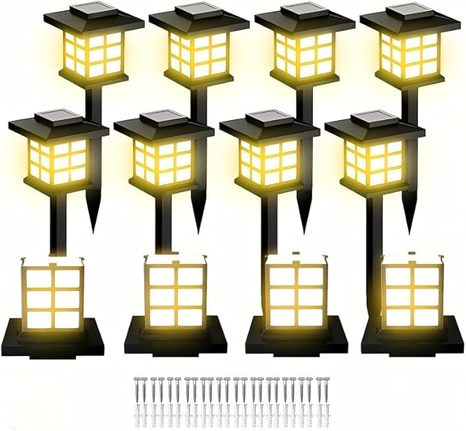 6/12/24 Solar Outdoor Light, 700mA Solar Path Light, IP5510-Hour Long-Lasting LED Landscape Lighting, Suitable for | Lumora