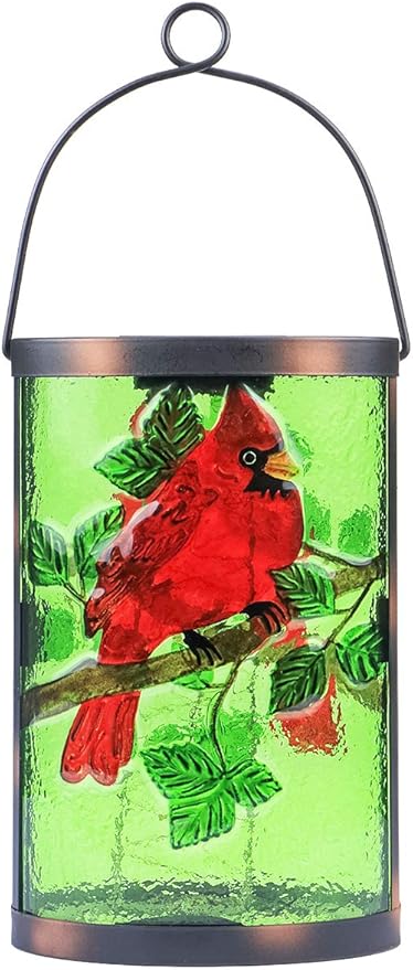 Hanging Solar Lantern Outdoor Decorative Waterproof LED Solar Cardinal Lights Tabletop Lamp for Outdoor Patio Garden | Lumora