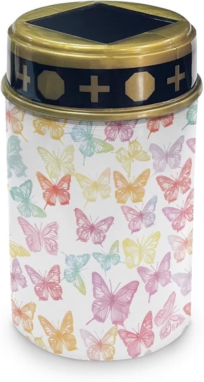 Colorful Butterfly Cemetery Solar Lights LED Solar Lights for Cemetery Gravesite Solar Lights Grave Decorations for Cemetery Mom Solar Lights Outdoor Waterproof Lights