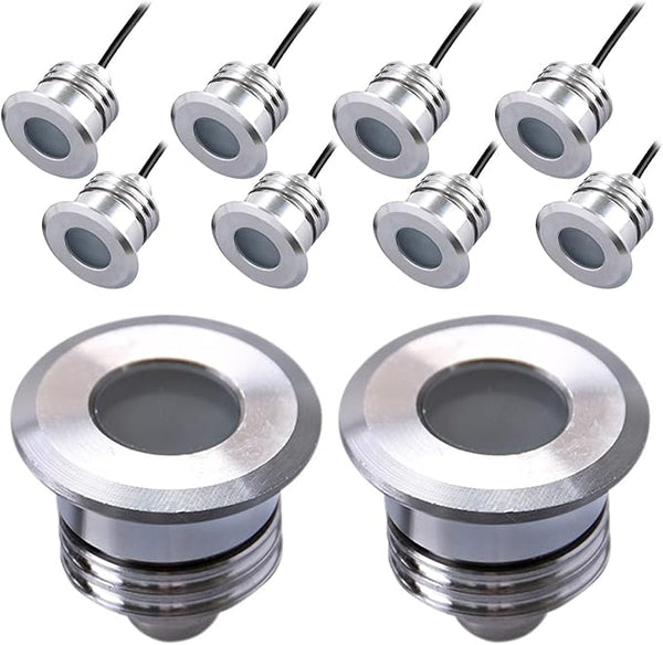 LED Deck Handrail Light 10-Pack, Low Voltage DC 12 Volts Recessed Stair Handrail Lighting,IP68 Waterproof Outdoor | Lumora