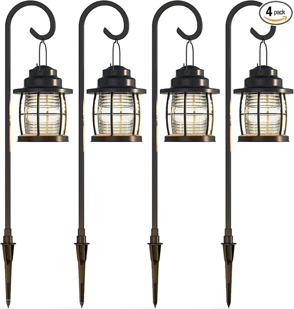 GOODSMANN Landscape Lighting Kits 4PK 12V AC Low Voltage Outdoor Hanging Path Lights 1.1W LED 32 Lumen 2900K Warm | Lumora