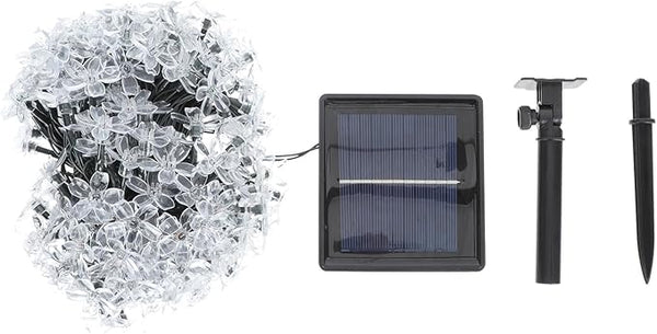 DOITOOL Solar-Powered Cherry Blossom String Lights Outdoor Flower Shape Lamp LED Multi-Color Patio Garden Festival | Lumora