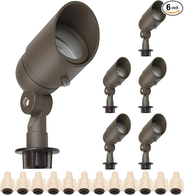 Lumina Lighting® 5W Landscape Lighting 12V Landscape Lights Low Voltage Landscape Spotlights Warm White Waterproof | Lumora