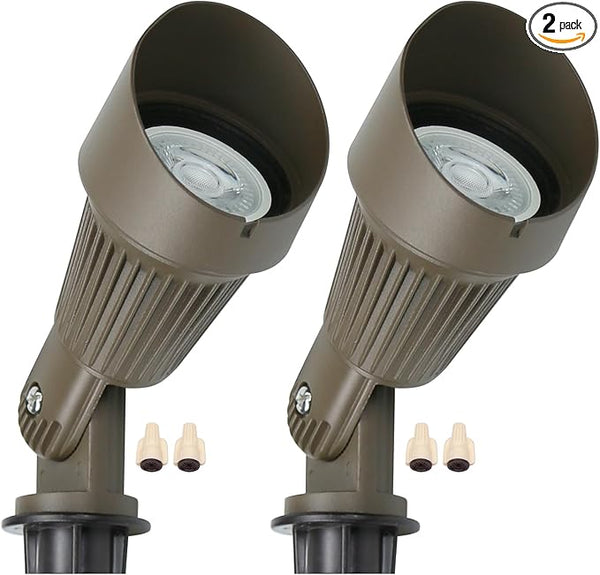 Lumina Lighting® 5W Landscape Lighting 12V Landscape Lights Low Voltage Landscape Spotlights Warm White Waterproof | Lumora