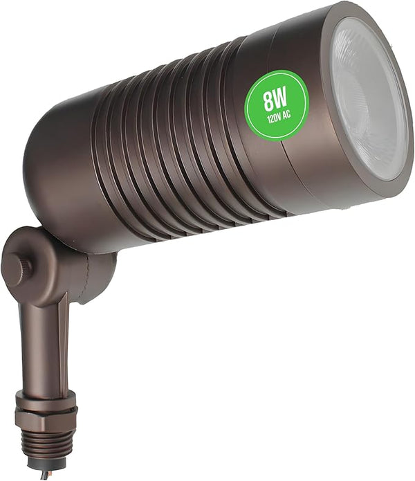 Outdoor Landscape Spotlights – 3000K/4000K/5000K Color Changing Options in Aluminum Housing – 120 Voltage | Lumora