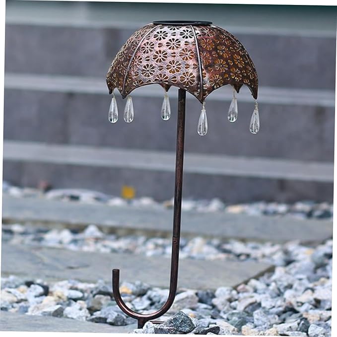 balacoo Solar Umbrella Projection Floor Lamp Led Garden Light Rainproof Landscape Decor Solar Light