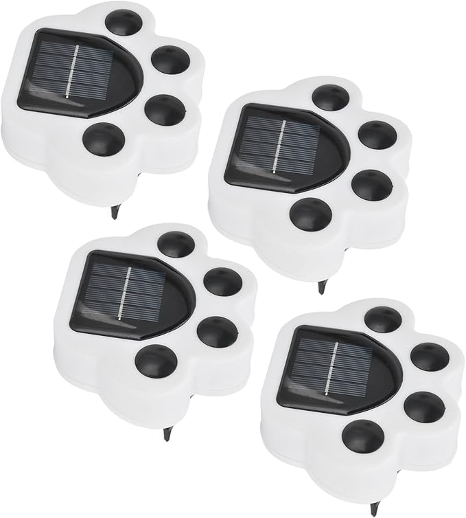 LED Solar Light Shape Buried Lamp 4PCS, Outdoor Garden Lawn Decorative Lighting, Solar Powered - Easy Installation, Weather, Ideal for Courtyard Pathway (Warm Light)