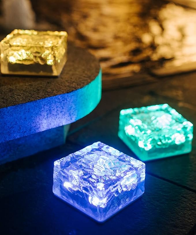 4Pcs Solar Garden Lights Outdoor Color Warm Decorative Ball Solar Lights for Patio/Lawn/Yard/Path/Christmas