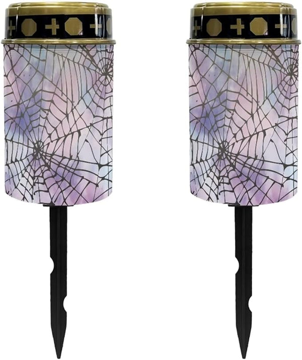 Halloween Solar Outdoor Lights Waterproof 2 Pcs Solar Cemetery Decorations for Grave Cemetery Solar Lights Outside | Lumora