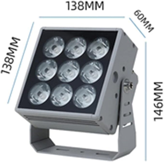 110-230V Outdoor Spotlights - Spotlight Led Beam Light - Led Spot Lights, LED Long Distance Spotlight Outdoor Building Wall Washer, IP67 Waterproof Villa Courtyard Lawn Landscape Lights(White Light)