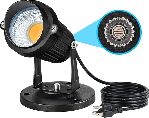 SUNVIE Dusk to Dawn Outdoor Lighting 120V LED Spot Lights Outdoor Landscape Spotlights with Photocell Sensor | Lumora