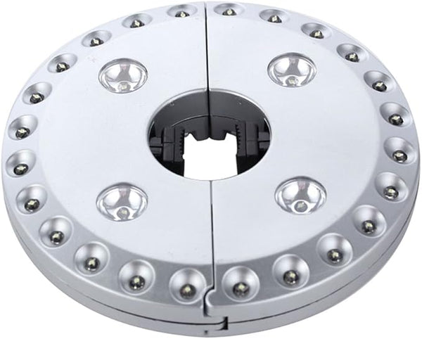 EcoGecko 28 LED Patio Umbrella Light With Adjustable Brightness, Easy Clamp Pole Mount, Hang Anywhere, Camping Tent | Lumora