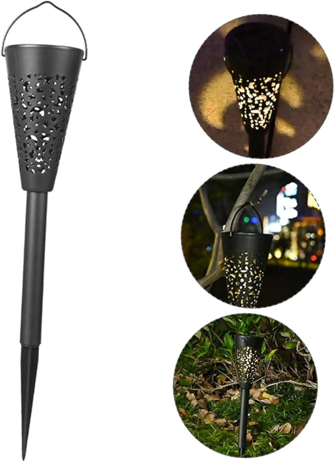 Mipcase Solar Garden Yard Light Outdoor Waterproof Solar Pathway Lamp Warm White for Patio Lawn Landscape Lighting