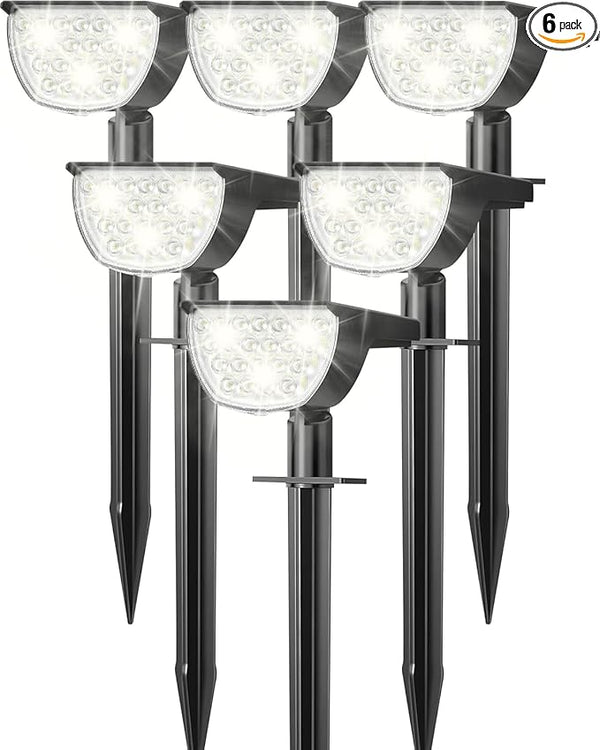 Solar Lights Outdoor Waterproof IP65, Solar Powered 76 LED 3 Lighting Modes Solar Spot Lights Outdoor for Yard | Lumora