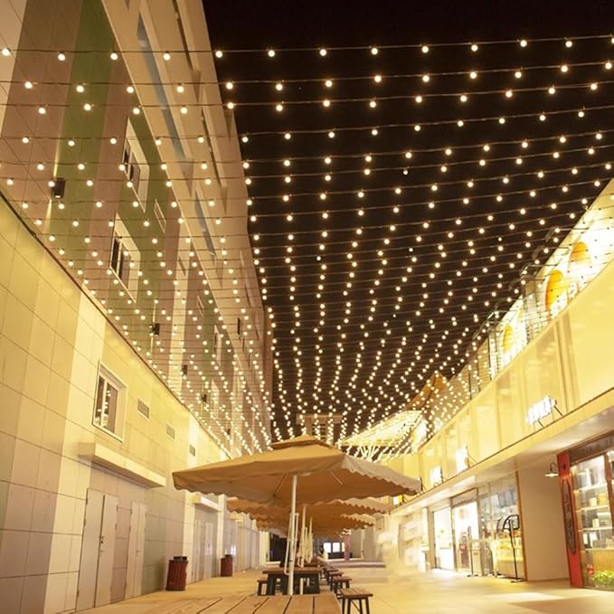 Outdoor String Lights Indoor, 16 FT LED Patio String Lights with 10 Shatterproof Edison Bulbs, Connectable | Lumora
