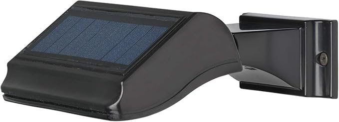 Whitehall Products Standard Wall Illuminator Solar Address Lamp, Black