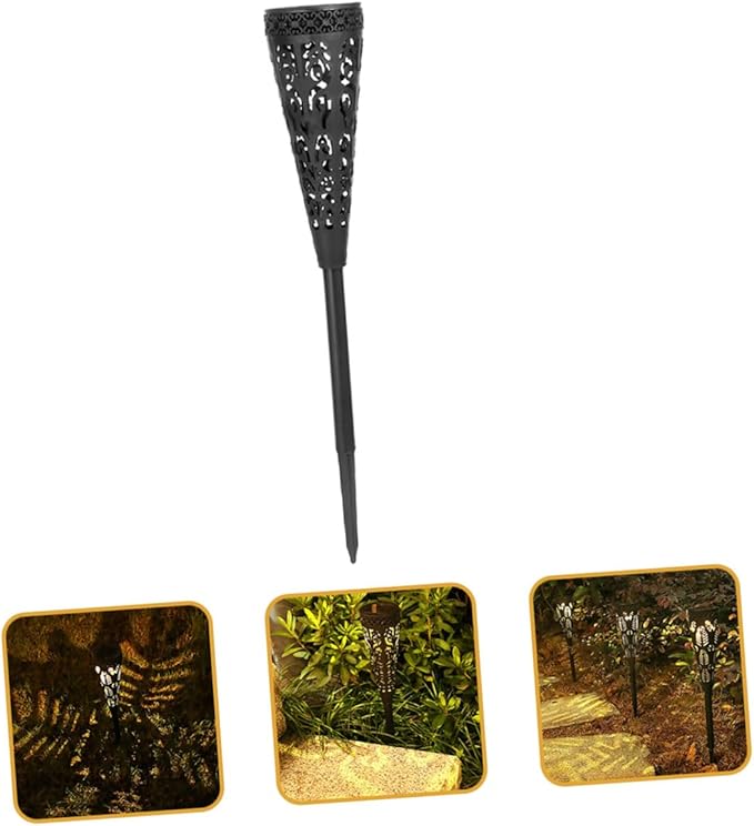 Totority 4 Pieces Solar Pathway Lights Outdoor Solar Powered Garden Lawn Yard Decorative Warm LED Landscape | Lumora