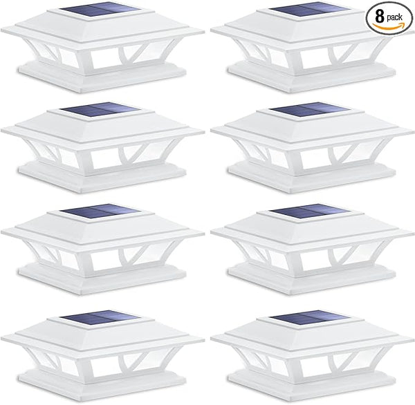 SIEDiNLAR Solar Post Lights Outdoor 2 Modes LED Fence Deck Cap Light for 4x4 5x5 6x6 Posts Garden Patio Decoration | Lumora