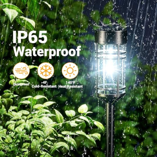 Amzarp 16 Pack Solar Garden Lights, Outdoor Bright LED Solar Pathway Lights