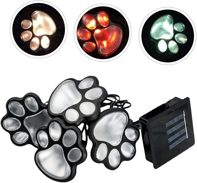 Amosfun 1set Outdoor Solar Print Lamp Led Garden Decor for Lawn and Patio Creative Solar Light for Decoration