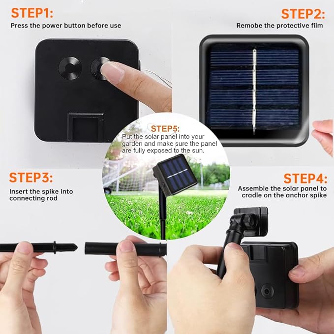 1 Pack Solar Halloween Eyeball Pathway Lights,6 Halloween Eyeball Stake Lighting with 8 Modes for Holiday Home | Lumora