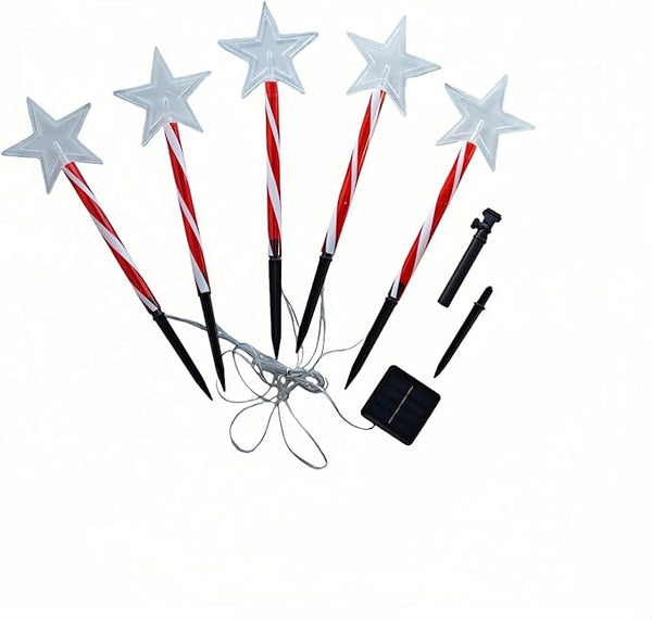 Solar Christmas Pathway Lights - 5 Designs (Star, Snowflake, Santa, Bell), Auto On/Off, Waterproof Warm White LED | Lumora