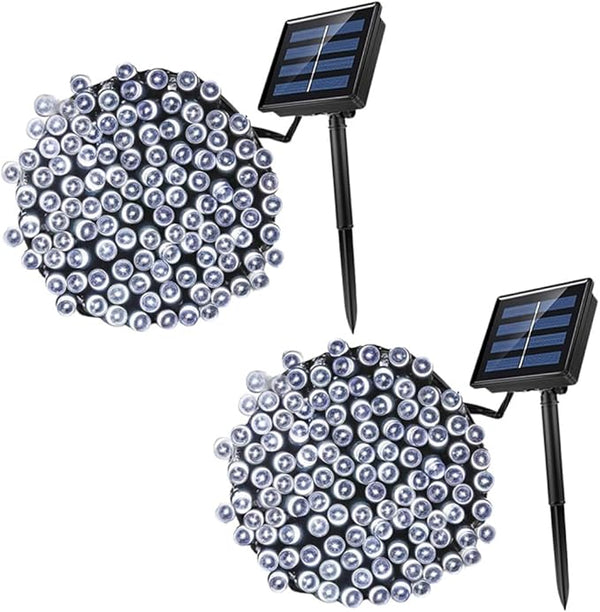 Uonlytech 2sets Led Solar String Lights Outdoor Fairy Lights for Garden Decor Auto Off Energy Efficient for | Lumora