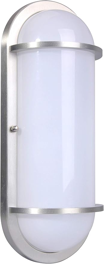 LIT-PaTH LED Bulkhead Light, Exterior Wall Light Fixture, 3000K Warm White, Aluminum, Outside Wall Sconce Lighting | Lumora