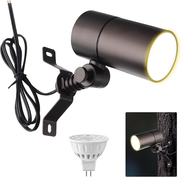Cheopha 12V Outdoor Low Voltage Landscape Down Light, Replaceable 5W MR16 LED Bulb (2700K Warm White), IP65 | Lumora