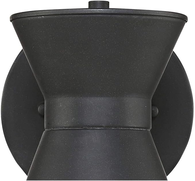 John Timberland Vance 8" High Modern Outdoor Wall Light Fixture Mount Porch House Exterior Outside LED Bulb Swivel Weatherproof Dark Sky Black Metal Front Door Patio Garage Home Deck Garden Backyard