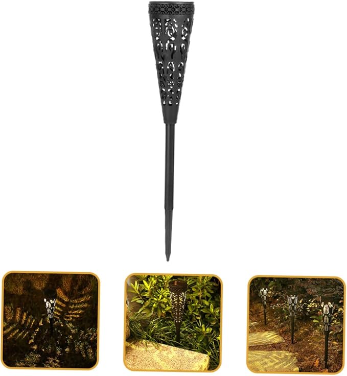 DECHOUS 4 Pieces Solar Pathway Lights Outdoor Garden Lawn Solar Powered Waterproof LED Landscape Projection Lights | Lumora
