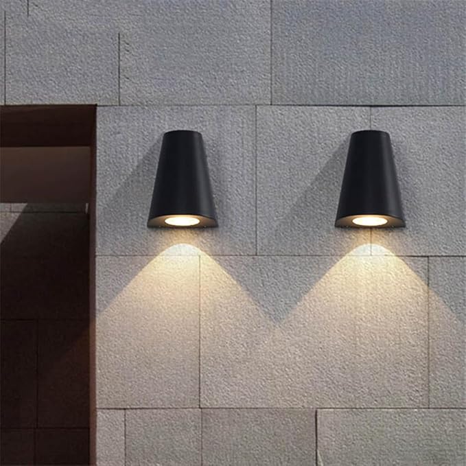 Uonlytech Wall Sconce Light Indoor Wall lamp Solar Light Outdoor Sconce Outdoor Porch Garden lamp Down Garden Solar Porch up and Down s LED