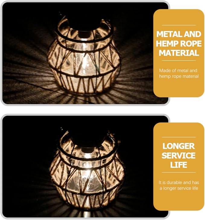 Vintage Solar Lantern Edison Bulb Garden Outdoor Decorative Light Solar Powered Hanging Light for Courtyard Decorative Outdoor Lawn Decorations Lawn