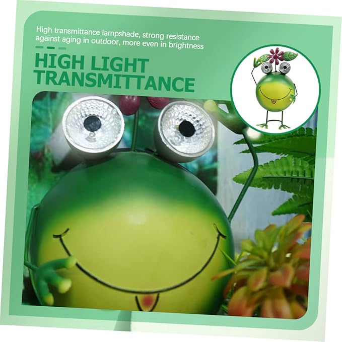 Solar Frog Garden Light Waterproof Outdoor Patio Decoration Iron Art Landscape Lighting for Lawn and Backyard LED Solar Pathway Light Design