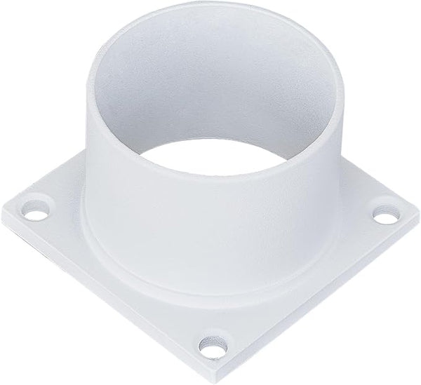 Design House 590059 Standard 3-Inch Fitter Outdoor Pier Base Round Accessory Mount for Deck Porch Patio, White | Lumora