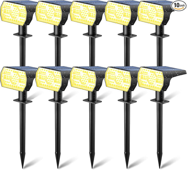 Kaxiida Solar Lights Outdoor Waterproof IP68, 3 Lighting Models Solar Powered Spot Lights Outdoor, 56LED Solar | Lumora