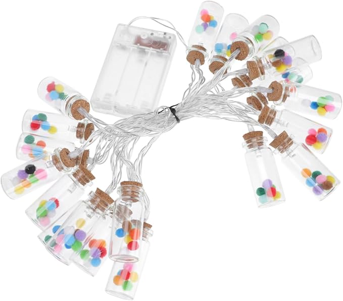 PRETYZOOM 1pc Led Wish Bottle String Light Creative Lamp Decor Indoor Fairy Light for Parties and Home Adornment Unique Scene Decoration