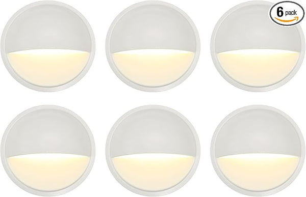 GKOLED Landscape Deck Lights, Low Voltage 12V AC/DC Outdoor Patio Lighting, LED 2W Step Light, 3000K, Die-Casting | Lumora