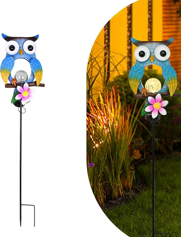 Animal Modeling Design Garden Decor Solar Lights Owl Lawn Light, for Yard Outdoor Decorations Ground Inserted | Lumora