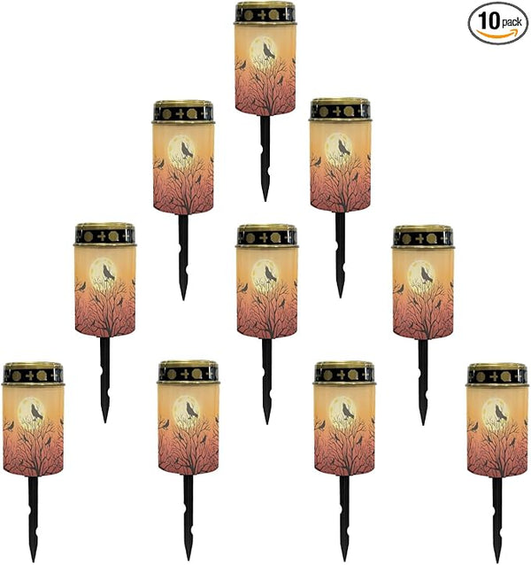 Halloween Birds Solar Lights Outdoor,Solar Stake Lights Garden Lights,Waterproof Solar Lights for Outside Yard | Lumora