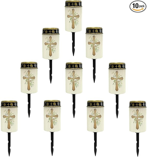 Cross Solar Outdoor Lights Solar Stake Lights Waterproof Landscape Lighting,Solar Garden Lights Decoration for | Lumora