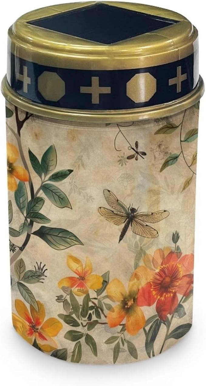 Dragonfly Cemetery Solar Lights Outdoor Waterproof Easy to Install Convenient to Use Solar Garden Light Retro Solar Lights for Cemetery Graveyard Memorial Accessory Decoration