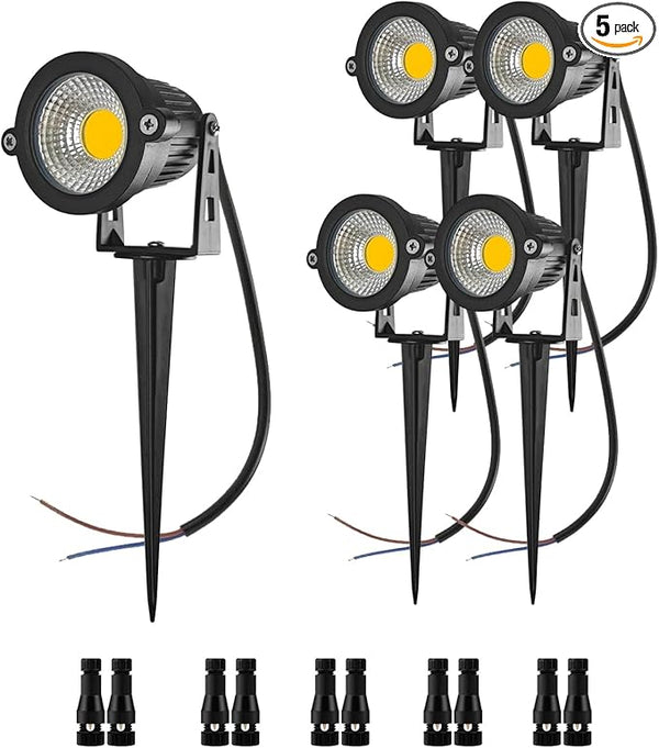 Low Voltage Landscape Lights 10W 12V Landscape Lighting with Connectors Warm White Waterproof Outdoor Spotlights | Lumora